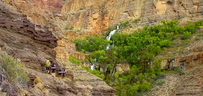 Thunder Loop waterfall Grand Canyon