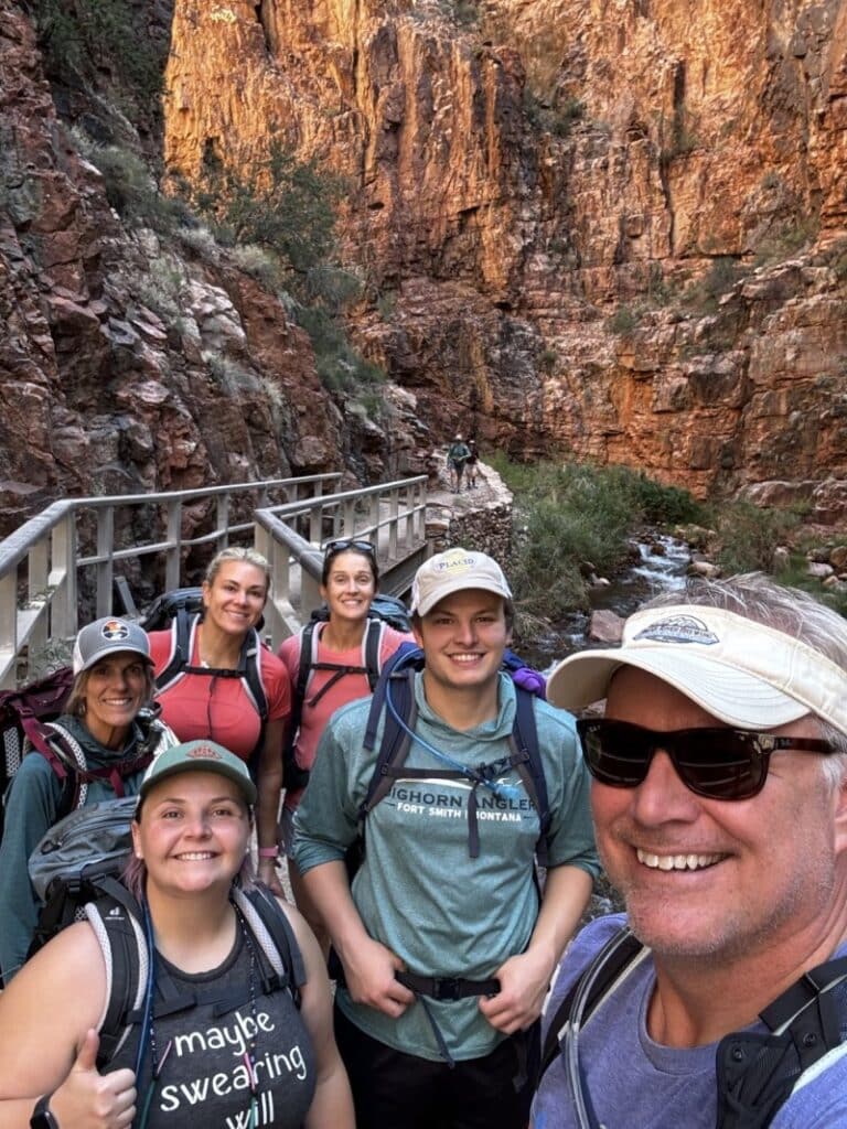Group of Grand Canyon backpackers.